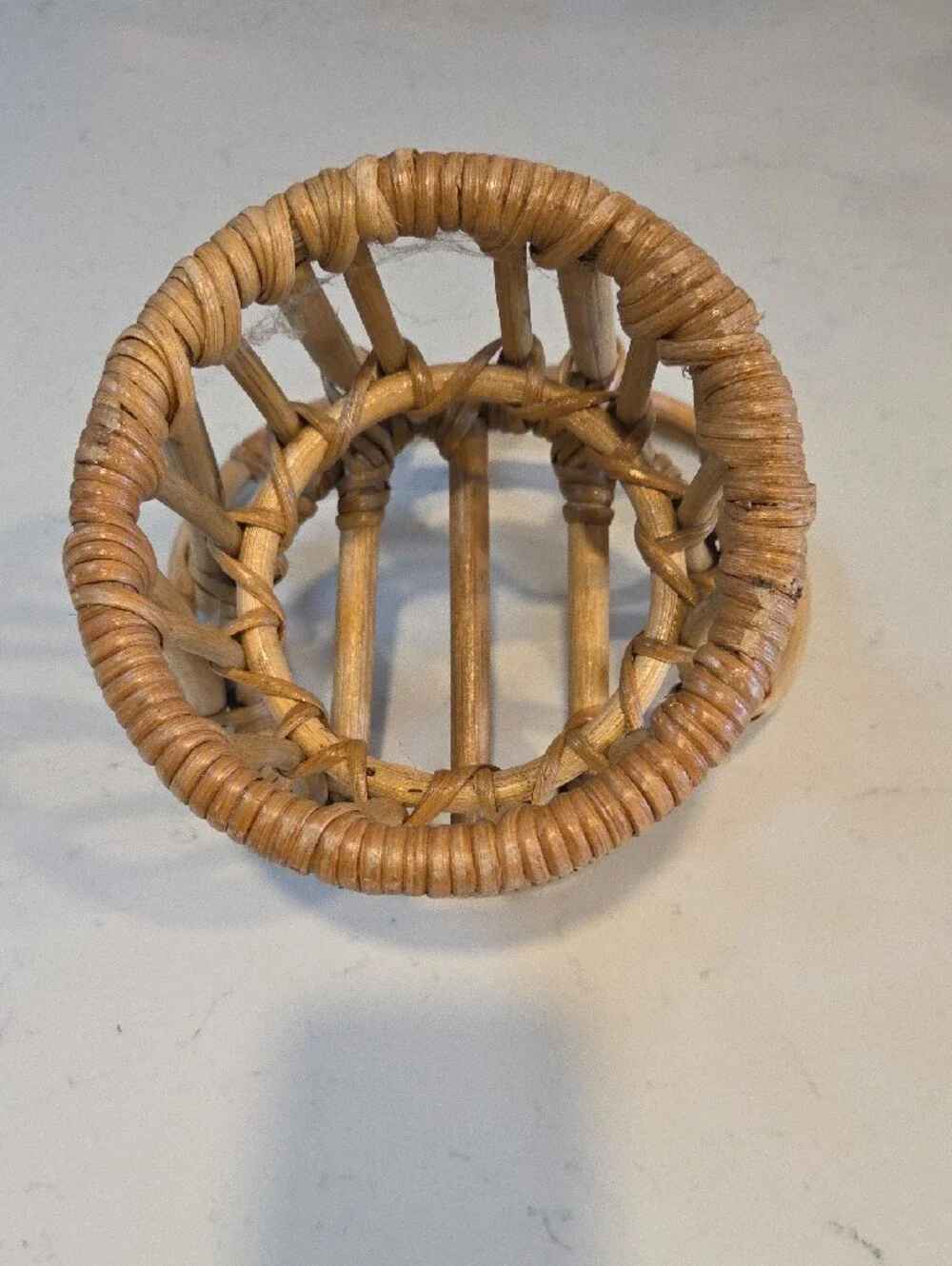 Handwoven Rattan Mini Chair Basket - Natural